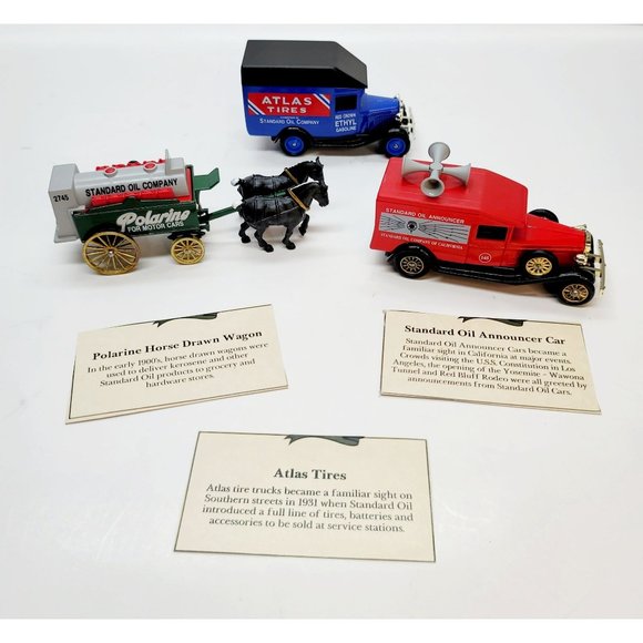 Vintage Lledo Standard Oil Trucks, Atlas Tires, Polarine Wagon Vintage JR274 - Picture 1 of 10